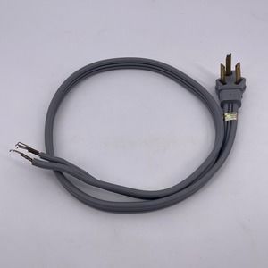 Range / Dryer Power Supply Cord 4 ft Model E72389-F Gray 3 Prong Replacement